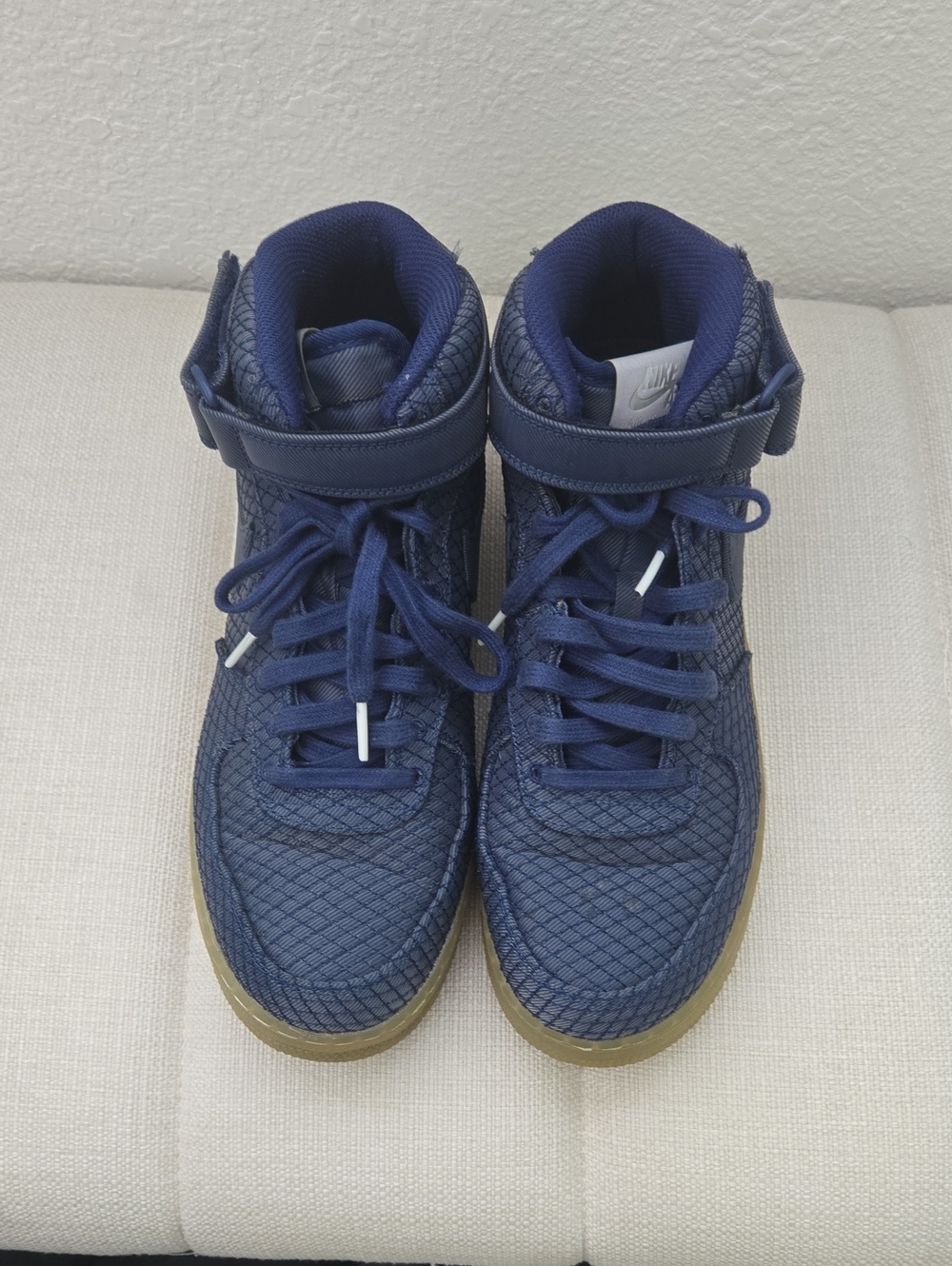 Nike Air Force One Mid 07LV8 Sneakers with Gum Sole